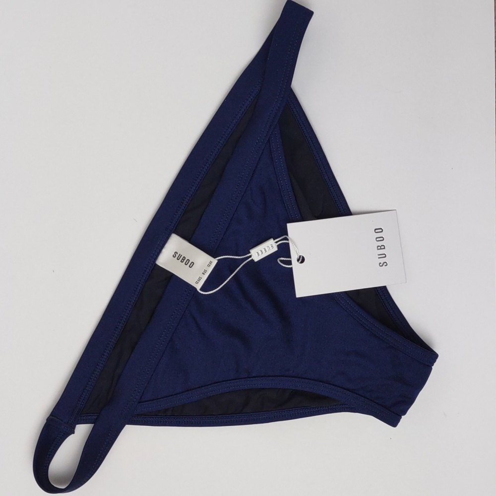 Suboo Navy Blue Brazilian Bikini Bottoms Swim Suit Separate Women's 8 US 12 UK